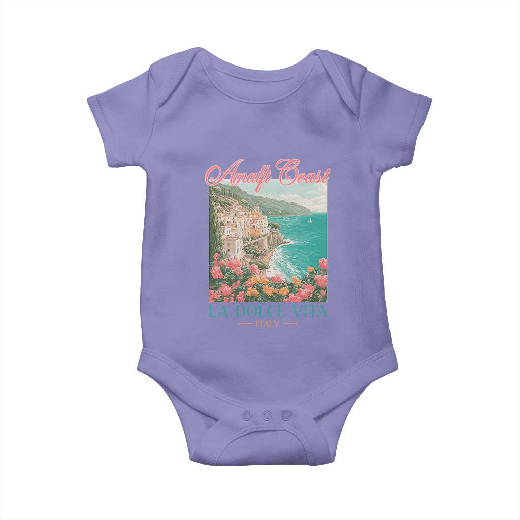 Amalfi Coast Italy Travel Trip Baby Onesie La Dolce Vita Mediterranean Sea - Wonder Print Shop
