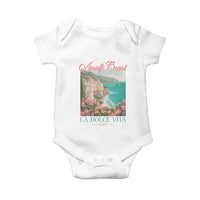 Amalfi Coast Italy Travel Trip Baby Onesie La Dolce Vita Mediterranean Sea - Wonder Print Shop