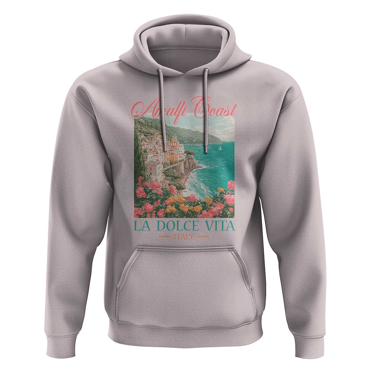 Amalfi Coast Italy Travel Trip Hoodie La Dolce Vita Mediterranean Sea - Wonder Print Shop