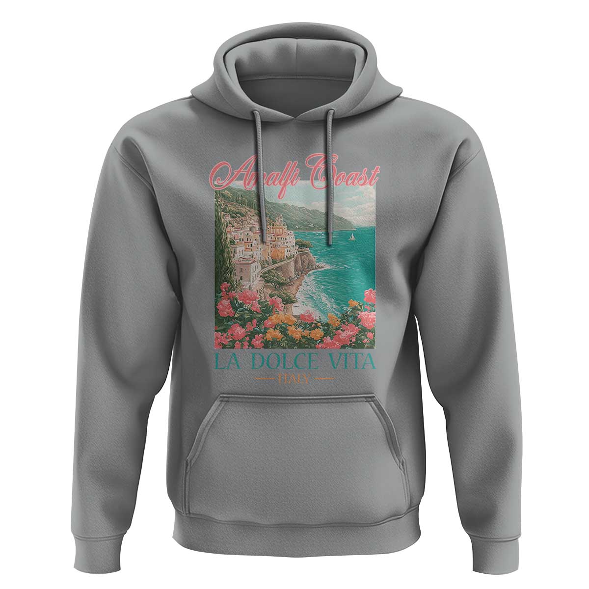 Amalfi Coast Italy Travel Trip Hoodie La Dolce Vita Mediterranean Sea - Wonder Print Shop