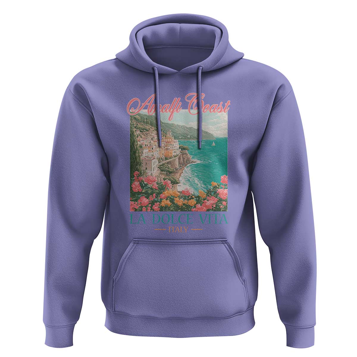 Amalfi Coast Italy Travel Trip Hoodie La Dolce Vita Mediterranean Sea - Wonder Print Shop