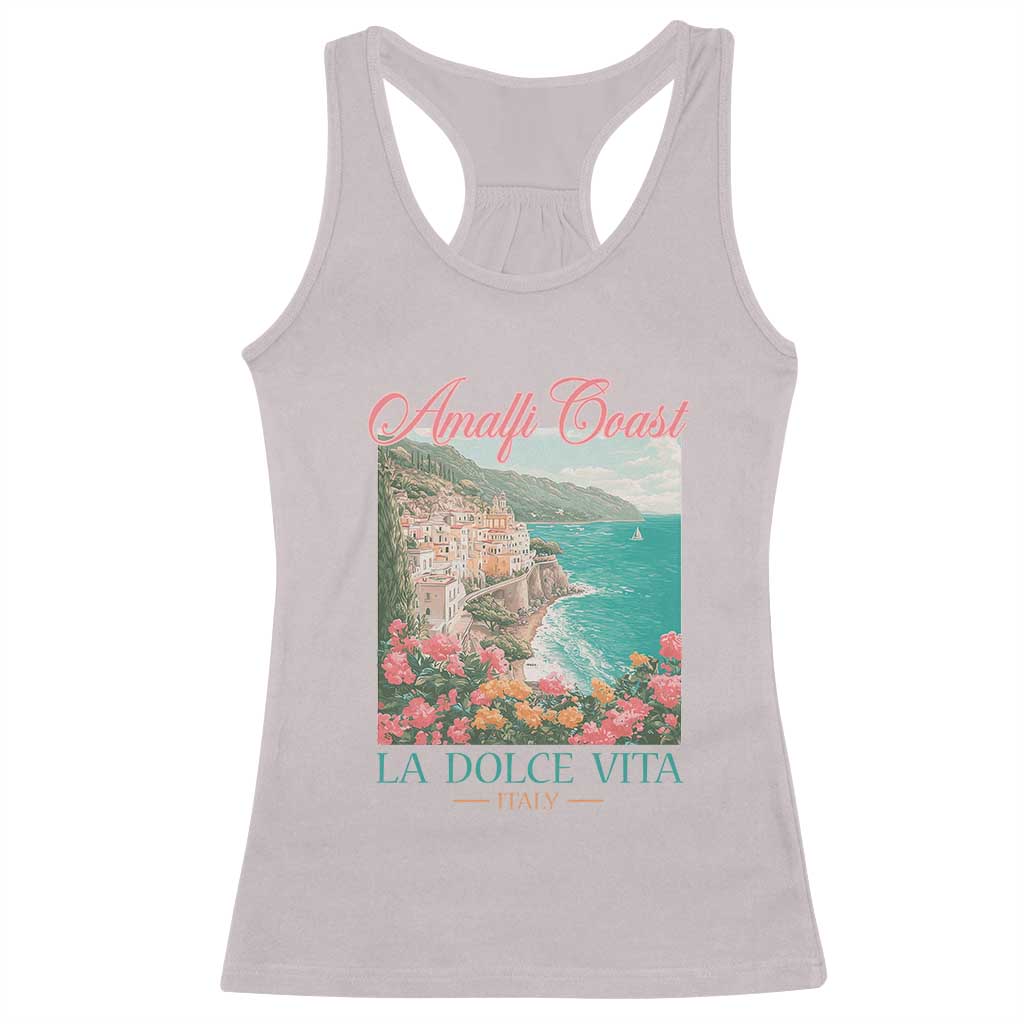 Amalfi Coast Italy Travel Trip Racerback Tank Top La Dolce Vita Mediterranean Sea - Wonder Print Shop