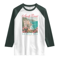 Amalfi Coast Italy Travel Trip Raglan Shirt La Dolce Vita Mediterranean Sea - Wonder Print Shop