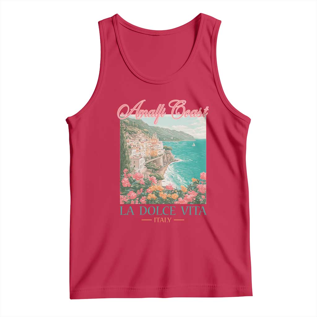 Amalfi Coast Italy Travel Trip Tank Top La Dolce Vita Mediterranean Sea - Wonder Print Shop
