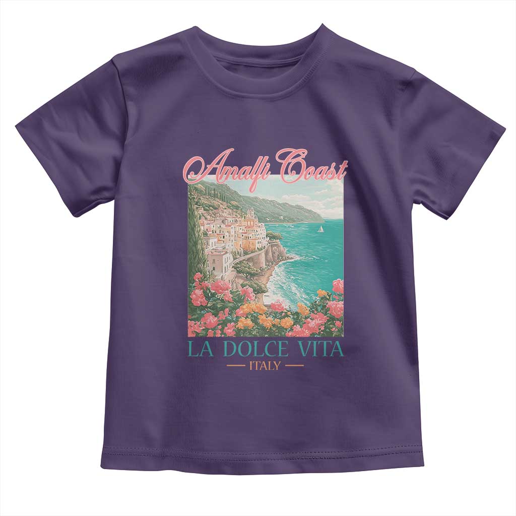 Amalfi Coast Italy Travel Trip Toddler T Shirt La Dolce Vita Mediterranean Sea - Wonder Print Shop