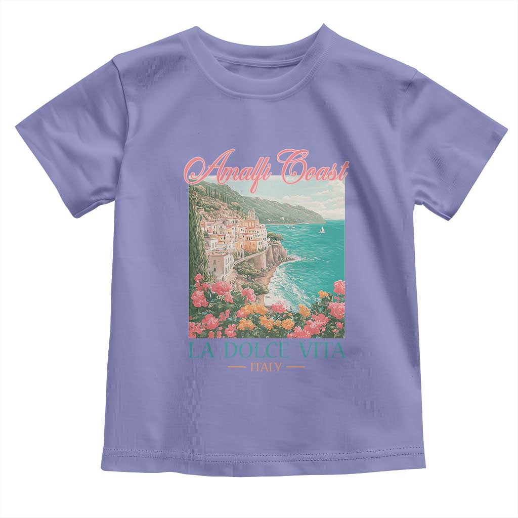 Amalfi Coast Italy Travel Trip Toddler T Shirt La Dolce Vita Mediterranean Sea - Wonder Print Shop