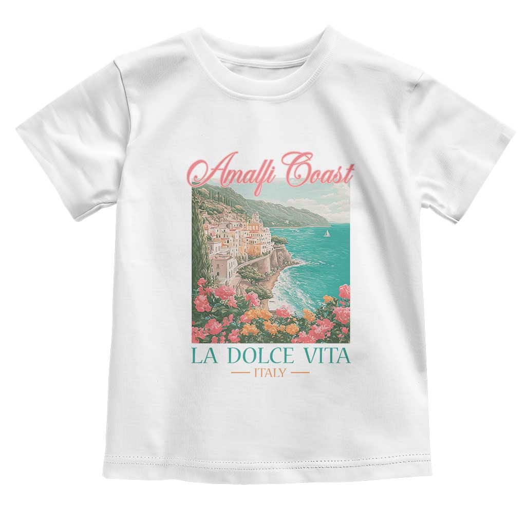 Amalfi Coast Italy Travel Trip Toddler T Shirt La Dolce Vita Mediterranean Sea - Wonder Print Shop