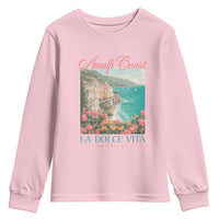 Amalfi Coast Italy Travel Trip Youth Sweatshirt La Dolce Vita Mediterranean Sea - Wonder Print Shop