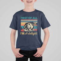 Funny First Of All I Am A Delight T Shirt For Kid Retro Angry Opossum - Wonder Print Shop