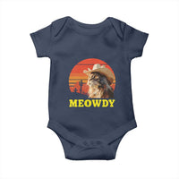 Funny Meowdy Baby Onesie Country Music Western Cowboy Cat - Wonder Print Shop