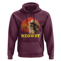 Funny Meowdy Hoodie Country Music Western Cowboy Cat - Wonder Print Shop