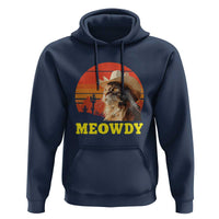 Funny Meowdy Hoodie Country Music Western Cowboy Cat - Wonder Print Shop