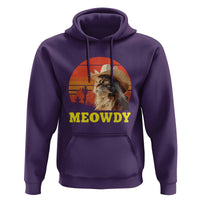 Funny Meowdy Hoodie Country Music Western Cowboy Cat - Wonder Print Shop