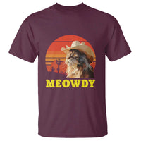 Funny Meowdy T Shirt Country Music Western Cowboy Cat - Wonder Print Shop
