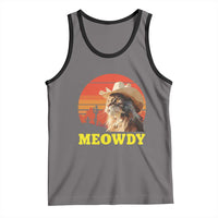 Funny Meowdy Tank Top Country Music Western Cowboy Cat - Wonder Print Shop