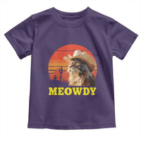 Funny Meowdy Toddler T Shirt Country Music Western Cowboy Cat - Wonder Print Shop