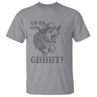 Funny Cowboy Opossum T Shirt Go On Now Git Western Country Opossum - Wonder Print Shop