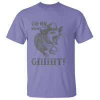 Funny Cowboy Opossum T Shirt Go On Now Git Western Country Opossum - Wonder Print Shop