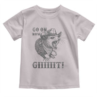 Funny Cowboy Opossum Toddler T Shirt Go On Now Git Western Country Opossum - Wonder Print Shop