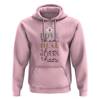 School Nurse Hoodie Love Heal Return Them Nursing Cap - Wonder Print Shop