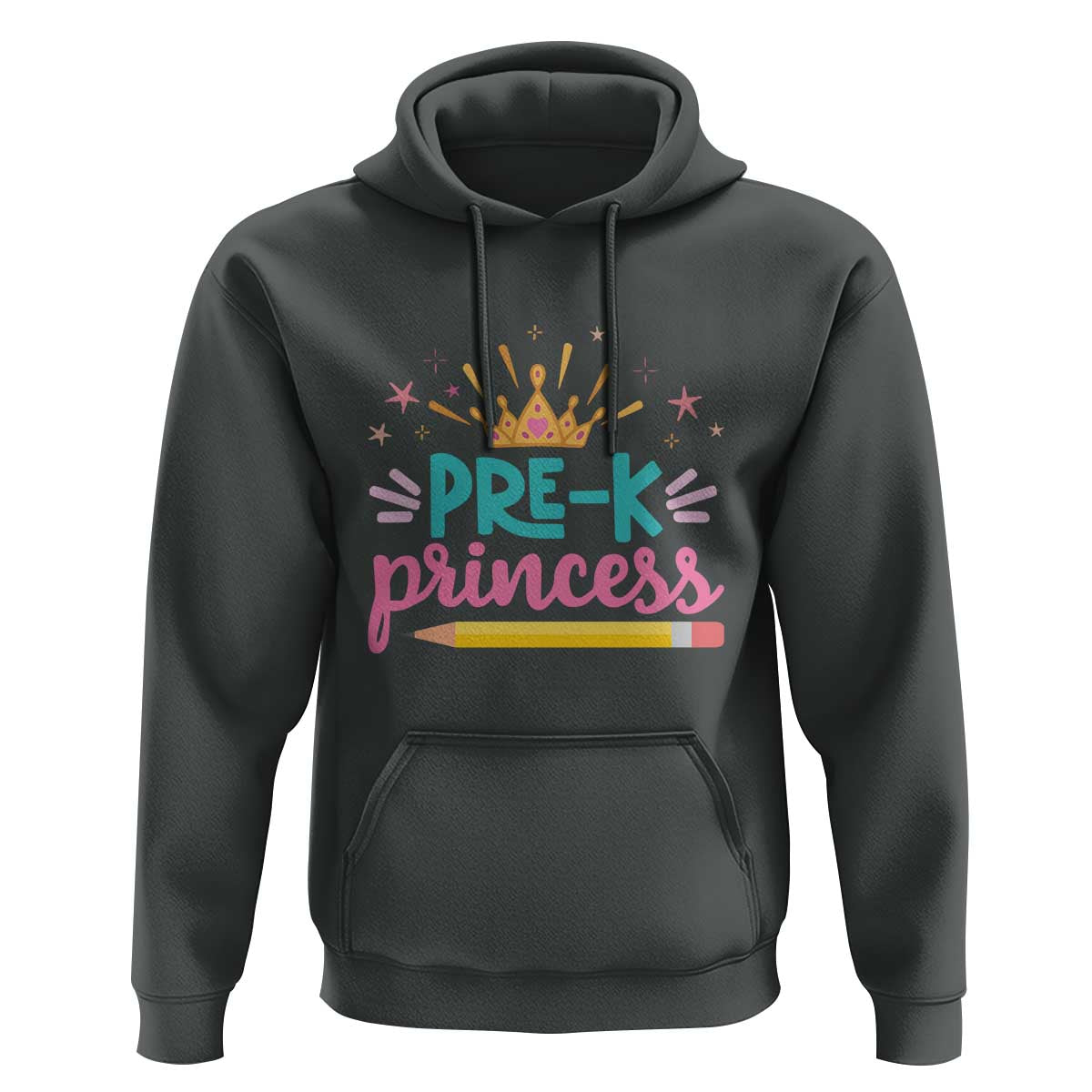 Back To School Hoodie Pre-K Princess Lovely Yellow Crown Pencil Cute Star - Wonder Print Shop