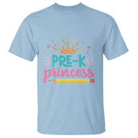 Back To School T Shirt Pre-K Princess Lovely Yellow Crown Pencil Cute Star - Wonder Print Shop
