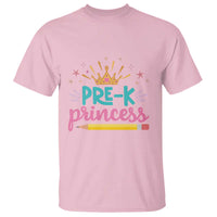 Back To School T Shirt Pre-K Princess Lovely Yellow Crown Pencil Cute Star - Wonder Print Shop