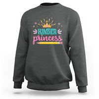 Back To School Sweatshirt Kinder Princess Lovely Yellow Crown Pencil Cute Star - Wonder Print Shop