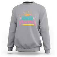 Back To School Sweatshirt Kinder Princess Lovely Yellow Crown Pencil Cute Star - Wonder Print Shop