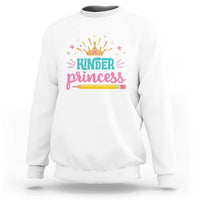 Back To School Sweatshirt Kinder Princess Lovely Yellow Crown Pencil Cute Star - Wonder Print Shop