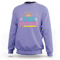 Back To School Sweatshirt 1ST Grade Princess Lovely Yellow Crown Pencil Cute Star - Wonder Print Shop