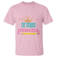 Back To School T Shirt 1ST Grade Princess Lovely Yellow Crown Pencil Cute Star - Wonder Print Shop