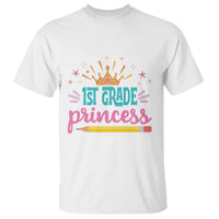 Back To School T Shirt 1ST Grade Princess Lovely Yellow Crown Pencil Cute Star - Wonder Print Shop