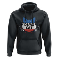 Funny American Cat Hoodie Demo Cat Star US Flag - Wonder Print Shop
