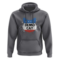 Funny American Cat Hoodie Demo Cat Star US Flag - Wonder Print Shop