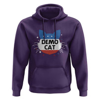 Funny American Cat Hoodie Demo Cat Star US Flag - Wonder Print Shop
