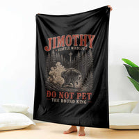 Jimothy Raccoon Seattle Wildlife Throw Blanket Do Not Pet The Round King Funny Viral Trash Panda