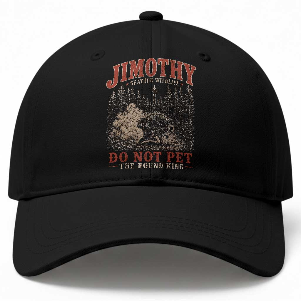 Jimothy Raccoon Seattle Wildlife Baseball Cap Do Not Pet The Round King Funny Viral Trash Panda