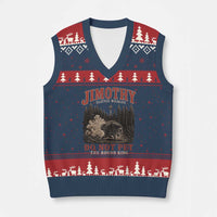 Jimothy Raccoon Seattle Wildlife V-Neck Knit Sweater Vest Do Not Pet The Round King Funny Viral Trash Panda