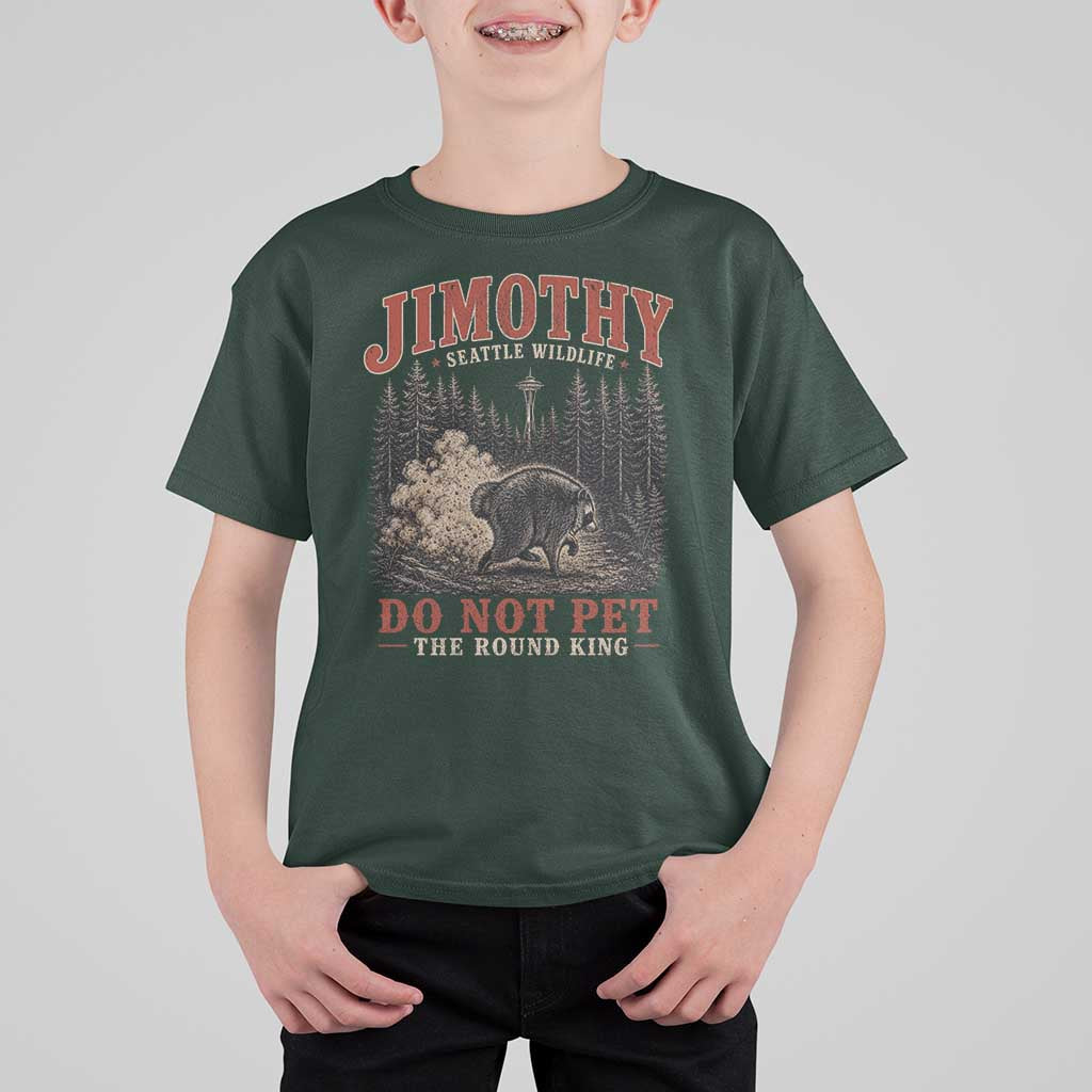 Jimothy Raccoon Seattle Wildlife T Shirt For Kid Do Not Pet The Round King Funny Viral Trash Panda