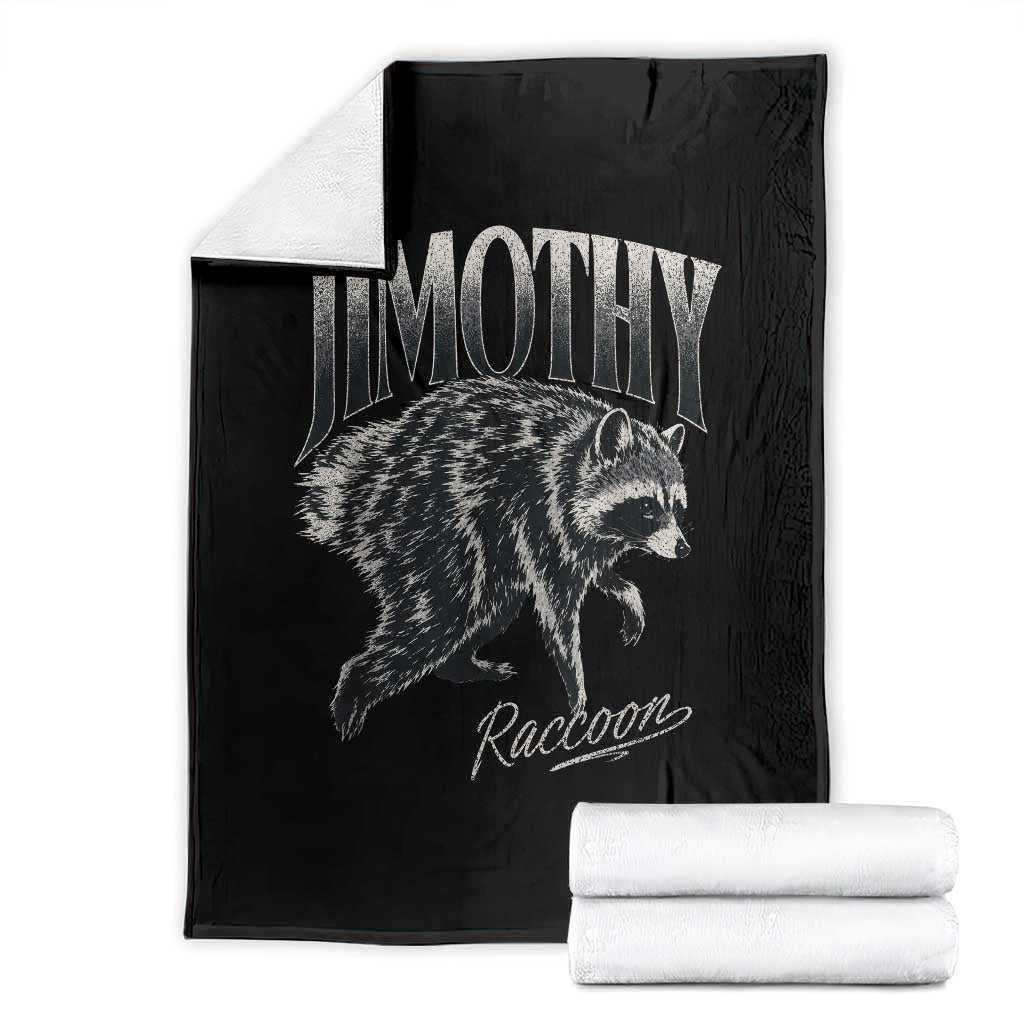 Jimothy Raccoon Throw Blanket Funny Seattle Trash Panda Wildlife