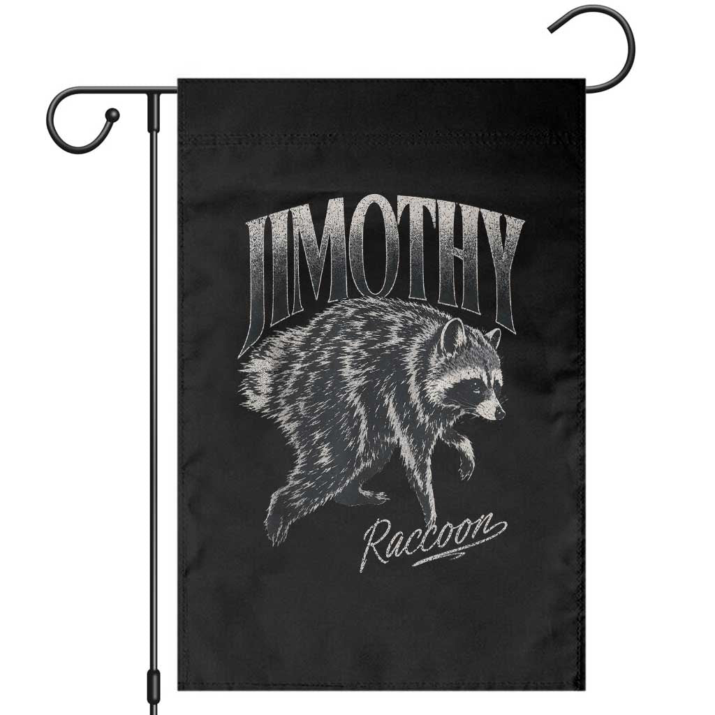 Jimothy Raccoon Garden Flag Funny Seattle Trash Panda Wildlife