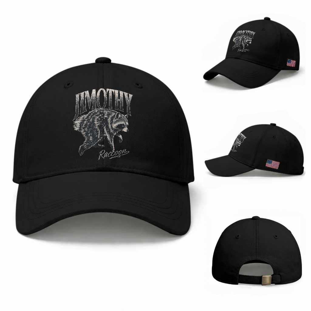 Jimothy Raccoon Baseball Cap Funny Seattle Trash Panda Wildlife