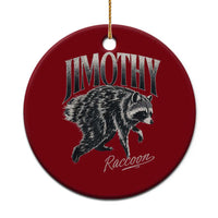 Jimothy Raccoon Ceramic Ornament Funny Seattle Trash Panda Wildlife