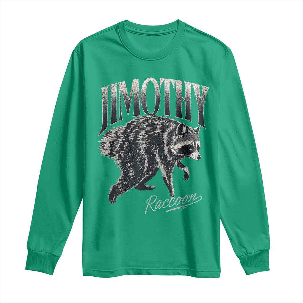 Jimothy Raccoon Long Sleeve Shirt Funny Seattle Trash Panda Wildlife