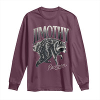 Jimothy Raccoon Long Sleeve Shirt Funny Seattle Trash Panda Wildlife