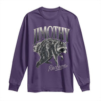 Jimothy Raccoon Long Sleeve Shirt Funny Seattle Trash Panda Wildlife
