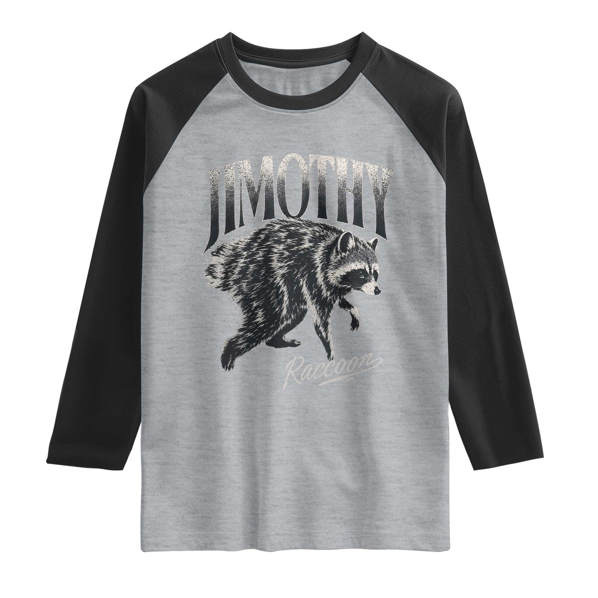 Jimothy Raccoon Raglan Shirt Funny Seattle Trash Panda Wildlife