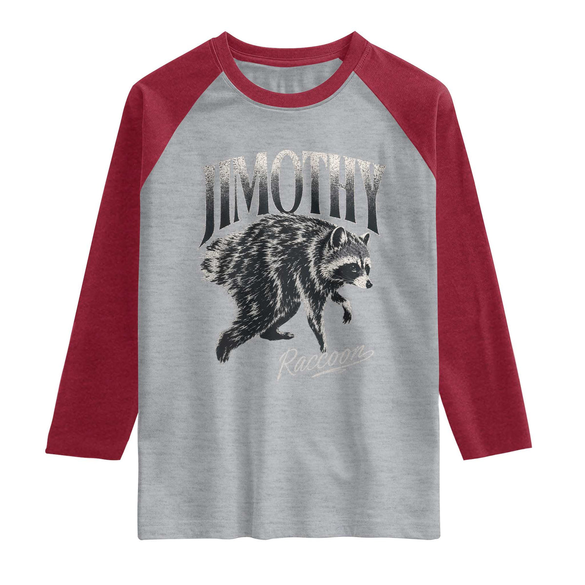 Jimothy Raccoon Raglan Shirt Funny Seattle Trash Panda Wildlife