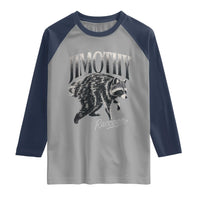 Jimothy Raccoon Raglan Shirt Funny Seattle Trash Panda Wildlife